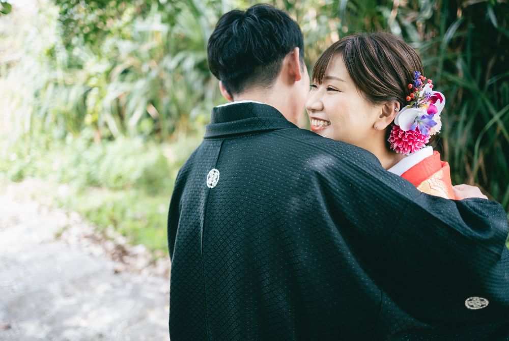 Wedding photo shoot with Japanese kimono_Toguchi park4