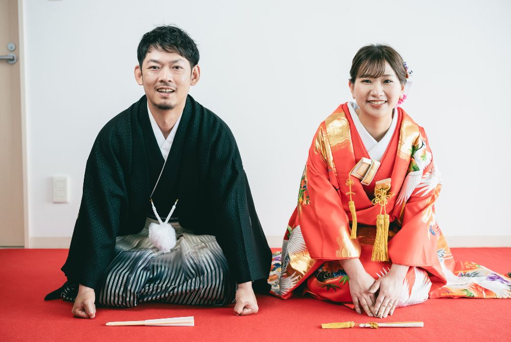 Wedding photo shoot with Japanese kimono_at studio