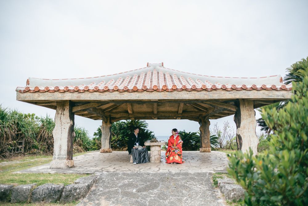 Wedding photo shoot with Japanese kimono_Toguchi park