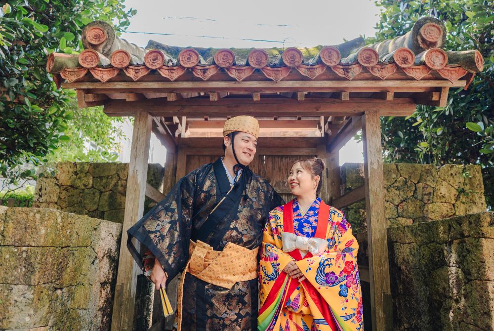 Ryukyu style wedding photo_shikinaen