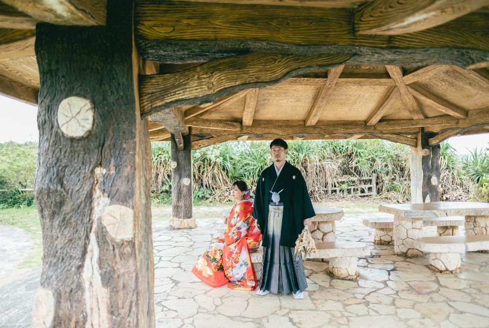 Wedding photo shoot with Japanese kimono_Toguchi park3