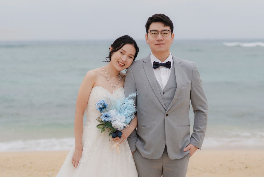 with beach background