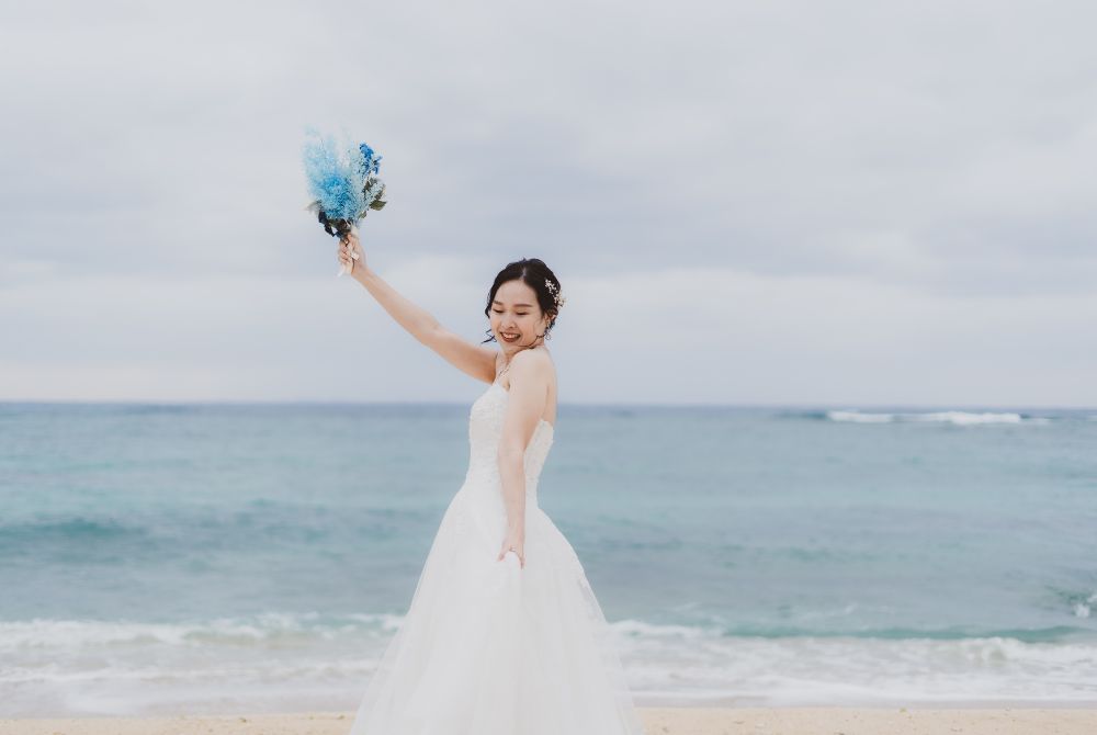 Bride’s solo shot