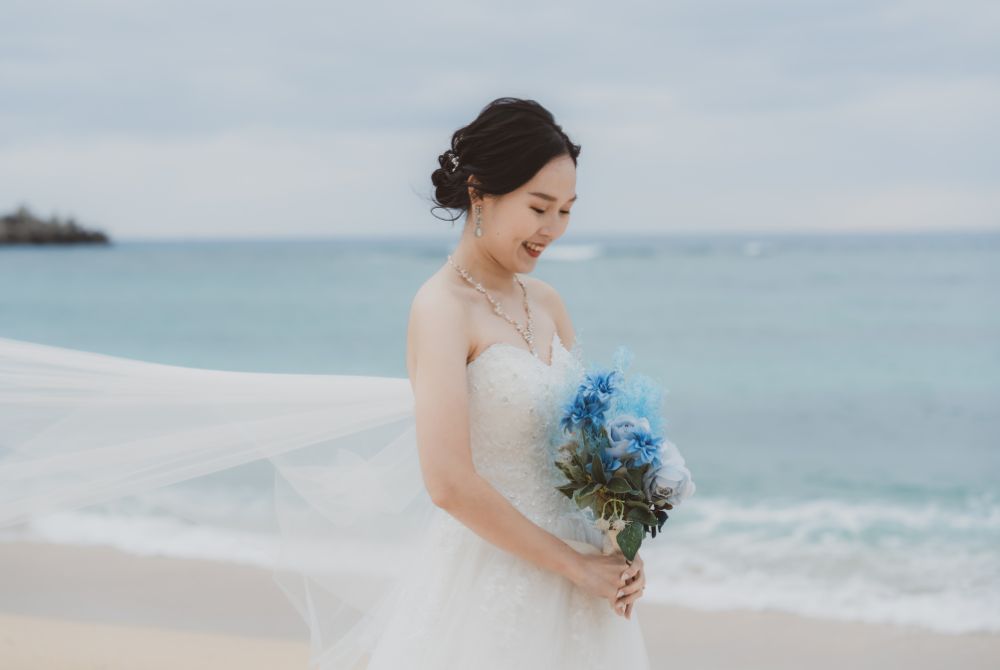 Bride's solo shot