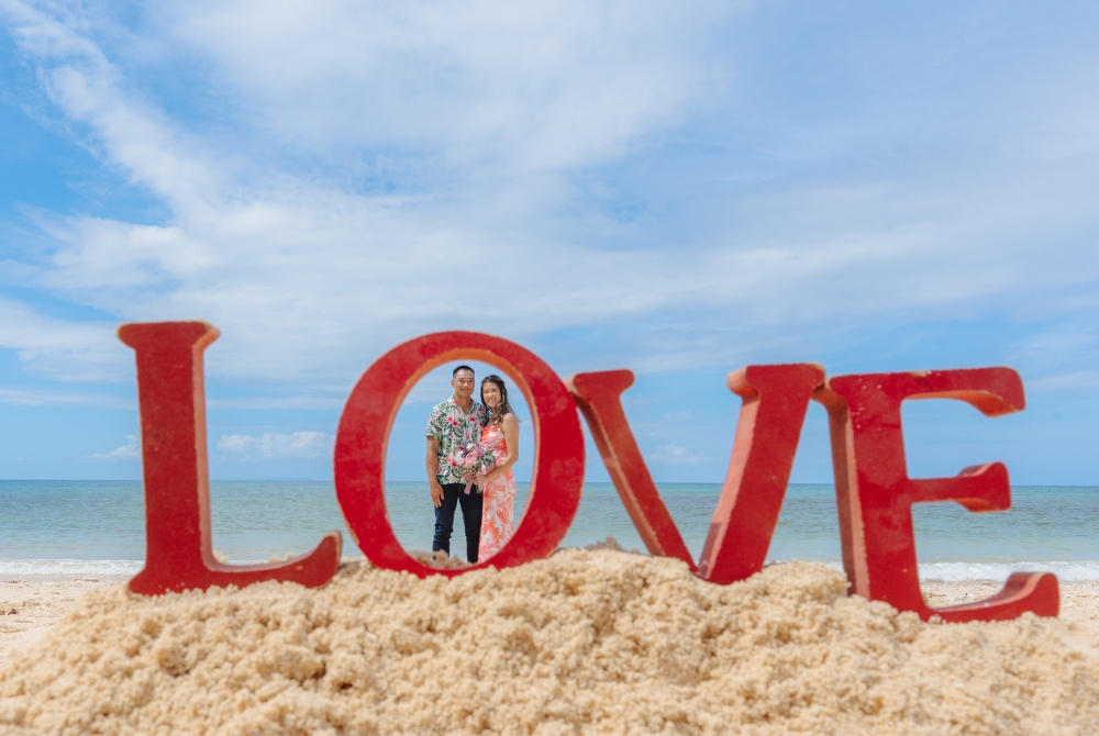 Love at Okinawan Beach